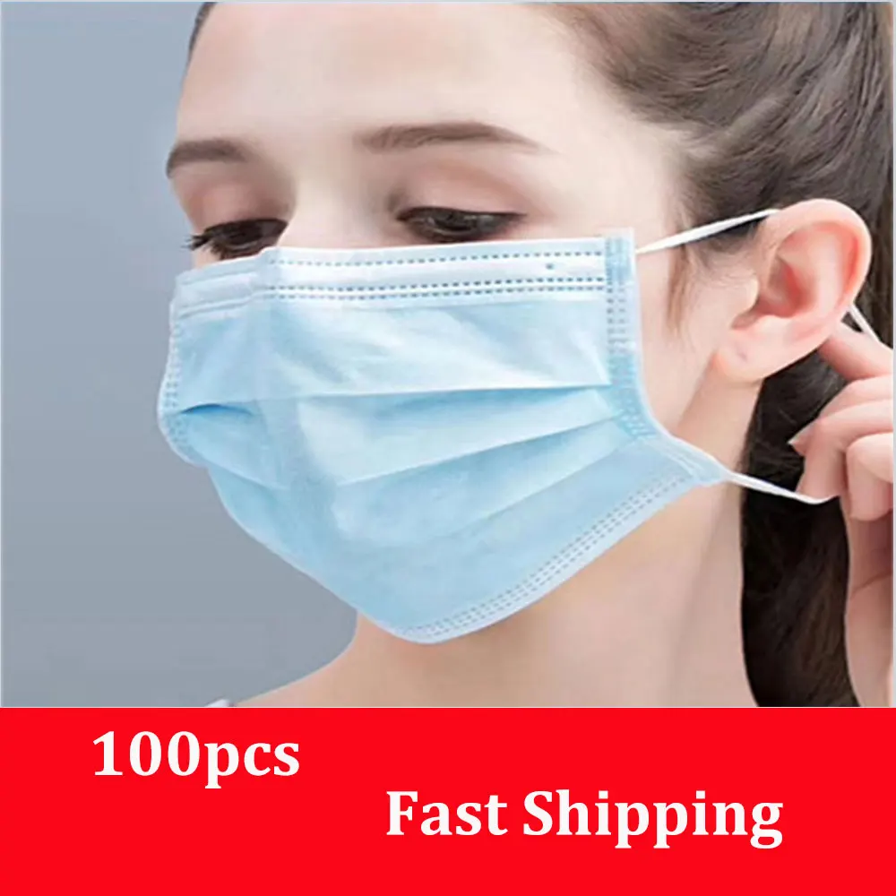 100 pcs/Bag 3 Layer Non-woven Dust Mask Thickened Disposable Mouth Mask Features as KF94 FFP2
100 pcs/Bag 3 Layer Non-woven Dust Mask Thickened Disposable Mouth Mask Features as KF94 FFP2
