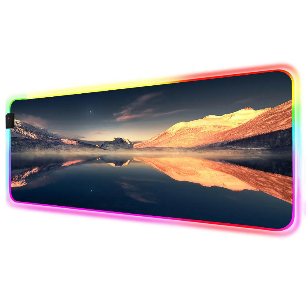 Lakeside Mountain Landscape Mouse Pad RGB LED Large Gaming Mouse Pad Laptop Desk Pad Rubber Non-Slip Natural Rubber Keyboard Pad
Lakeside Mountain Landscape Mouse Pad RGB LED Large Gaming Mouse Pad Laptop Desk Pad Rubber Non-Slip Natural Rubber Keyboard Pad