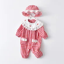 Baby Spring Autumn Clothing Newborn Girls Plaid Clothes Cotton Romper Jumpsuit with Hat Outfits
Baby Spring Autumn Clothing Newborn Girls Plaid Clothes Cotton Romper Jumpsuit with Hat Outfits