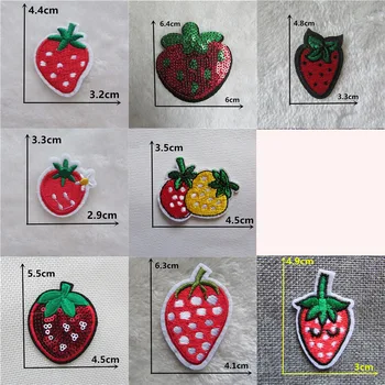 Hot sale Strawberry fruits Stickers embroidered iron on patches DIY jacket cloth Accessories Clothing bag hat Patch Appliques 
Hot sale Strawberry fruits Stickers embroidered iron on patches DIY jacket cloth Accessories Clothing bag hat Patch Appliques