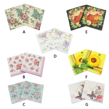 20PCS Disposable Dinner Paper Napkins 2-Ply Floral Printed Square Napkins Tissues for Graduation Birthday Wedding Party 13x13in
20PCS Disposable Dinner Paper Napkins 2-Ply Floral Printed Square Napkins Tissues for Graduation Birthday Wedding Party 13x13in
