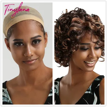 TINY LANA Blonde Ombre Color Brown Lace Front Synthetic Wigs For Black Hair Women Natural Curly Short Heat Resistant Party Wig
TINY LANA Blonde Ombre Color Brown Lace Front Synthetic Wigs For Black Hair Women Natural Curly Short Heat Resistant Party Wig