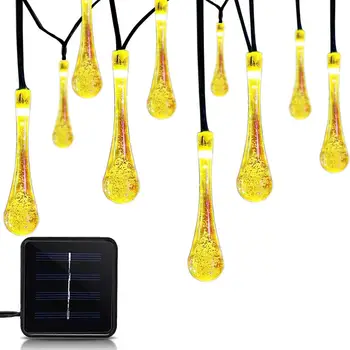 AUGKUN 7 Meters 50LED Solar Plug Light String Drop Shape Decorative Light Strings Home Decoration Romantic Atmosphere Promotion
AUGKUN 7 Meters 50LED Solar Plug Light String Drop Shape Decorative Light Strings Home Decoration Romantic Atmosphere Promotion