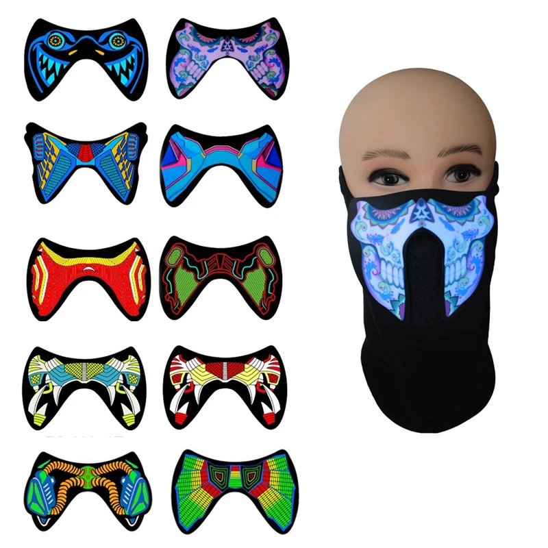 LED Luminous Mask Halloween Festival Party Masks Glow In Dark Flashing Face Mask Party For Halloween Terror Costume
LED Luminous Mask Halloween Festival Party Masks Glow In Dark Flashing Face Mask Party For Halloween Terror Costume