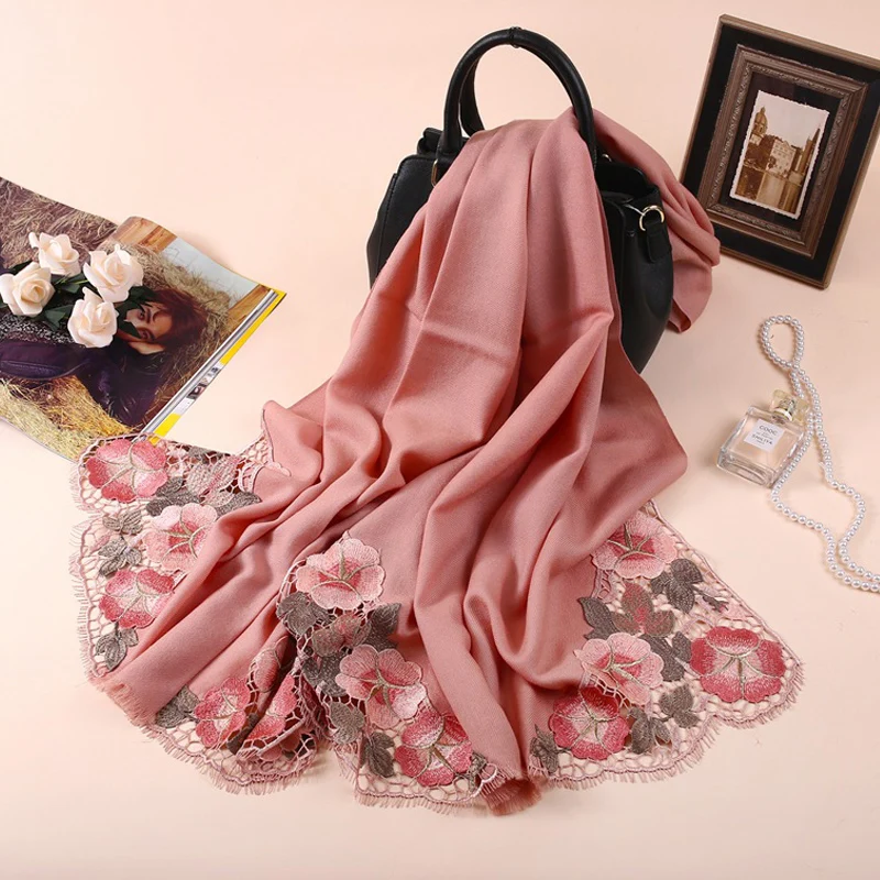 Ladies100% Pure Wool Scarves for Wedding 2019 Embroidery Scarf Wool Shawls and Wraps Women Pashmina Winter Pure Wool Scarfs
Ladies100% Pure Wool Scarves for Wedding 2019 Embroidery Scarf Wool Shawls and Wraps Women Pashmina Winter Pure Wool Scarfs