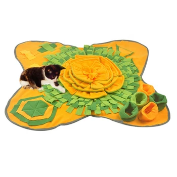 Treasure Hunting Foraging Blanket Sunflower Stimulate Cat Interests Portable Belt Easy to Clean 
Treasure Hunting Foraging Blanket Sunflower Stimulate Cat Interests Portable Belt Easy to Clean