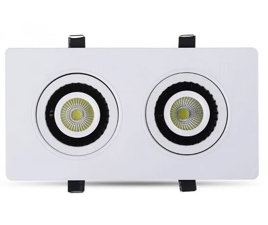 Free-Shipping-Double-360-rotating-20W-LED-lighting-COB-downlight-2x10W-Dimmable-LED-Ceiling-light-Spot (1)