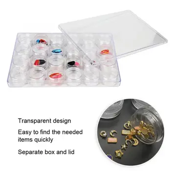 24 Grids Rhinestone Sequins Bead Organizer Container Nail Art Decoration Round Storage Box
24 Grids Rhinestone Sequins Bead Organizer Container Nail Art Decoration Round Storage Box