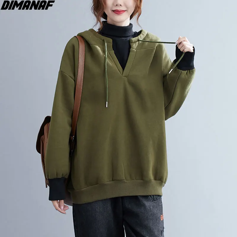 DIMANAF 2020 Plus Size Women Hoodies Sweatshirt Turtleneck Patchwork Pullover Casual Thickening Warm Cotton Autumn Tops New Tees
DIMANAF 2020 Plus Size Women Hoodies Sweatshirt Turtleneck Patchwork Pullover Casual Thickening Warm Cotton Autumn Tops New Tees