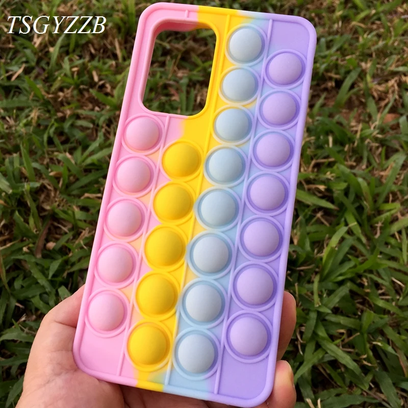 For Samsung Galaxy A52 A72 A32 4G 5G Case High Quality Soft Silicone Relieve Stress Phone Cover Cute 3D Rainbow Protective Shell
For Samsung Galaxy A52 A72 A32 4G 5G Case High Quality Soft Silicone Relieve Stress Phone Cover Cute 3D Rainbow Protective Shell