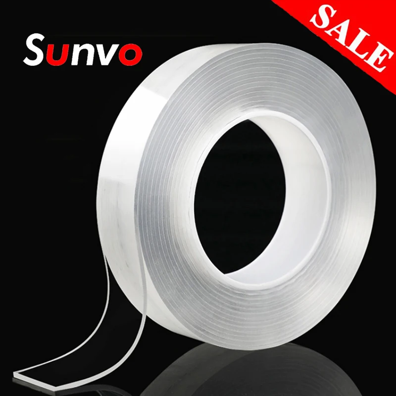 Multi-Function Double Sided Tape Nano Silicone Gel Strong Tapes Transparent Reuse Waterproof Adhesive Stick Glue Wall Care
Multi-Function Double Sided Tape Nano Silicone Gel Strong Tapes Transparent Reuse Waterproof Adhesive Stick Glue Wall Care