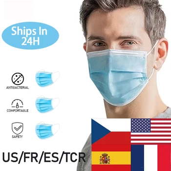 100pcs Mascarillas 3 Layer Elastic Earloop Masks Anti-Dust PM 2.5 Air Filter Mask Droplet Mouth Safety Anti Proof Mascaras Mask
100pcs Mascarillas 3 Layer Elastic Earloop Masks Anti-Dust PM 2.5 Air Filter Mask Droplet Mouth Safety Anti Proof Mascaras Mask