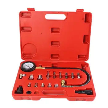 Compression Tester Kit Pressure Gauge Excellent Durable Plastics and Metals and Adapters for Car Diesel Engine Cylinder
Compression Tester Kit Pressure Gauge Excellent Durable Plastics and Metals and Adapters for Car Diesel Engine Cylinder