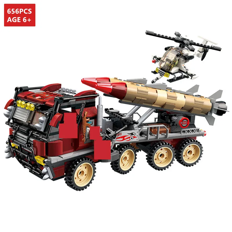 656Pcs Military Building Blocks Peacekeeping Force Thunder Mission Super Weapon Appearance Bricks Educational Toys for Children
656Pcs Military Building Blocks Peacekeeping Force Thunder Mission Super Weapon Appearance Bricks Educational Toys for Children