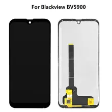 Ensemble écran tactile LCD, noir, OEM, pour Blackview BV5900=