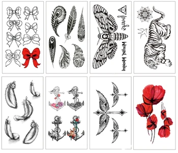 8pcs Temporary Tatoo Fake Tattoo Sticker Waterproof Tatto Tattoos Feather Cross Anchor Flower Tatouage Flash For Women Girl Men
8pcs Temporary Tatoo Fake Tattoo Sticker Waterproof Tatto Tattoos Feather Cross Anchor Flower Tatouage Flash For Women Girl Men