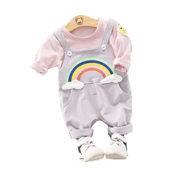 Spring Autumn Baby Girls Clothes Suit Children Printed T Shirt Overalls 2Pcs/set Toddler Fashion Casual Clothing Kids Tracksuits 
Spring Autumn Baby Girls Clothes Suit Children Printed T Shirt Overalls 2Pcs/set Toddler Fashion Casual Clothing Kids Tracksuits