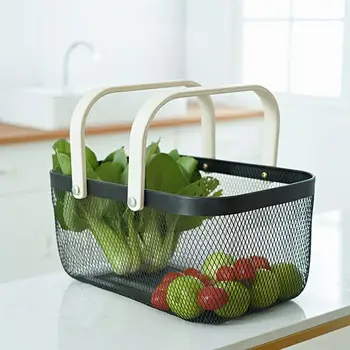 Retro Simple Iron Storage Basket Handheld Fruit Sundries Organizer Desktop Snack Cosmetic Mask Books Storage Box
Retro Simple Iron Storage Basket Handheld Fruit Sundries Organizer Desktop Snack Cosmetic Mask Books Storage Box