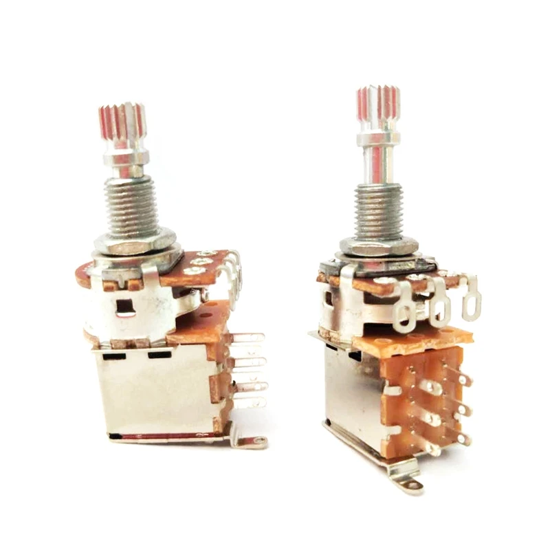 A500K Potentiometer Push Pull Switch Splined Pot Electric Guitar Tone Volume Parts Guitar Parts & Accessories
A500K Potentiometer Push Pull Switch Splined Pot Electric Guitar Tone Volume Parts Guitar Parts & Accessories