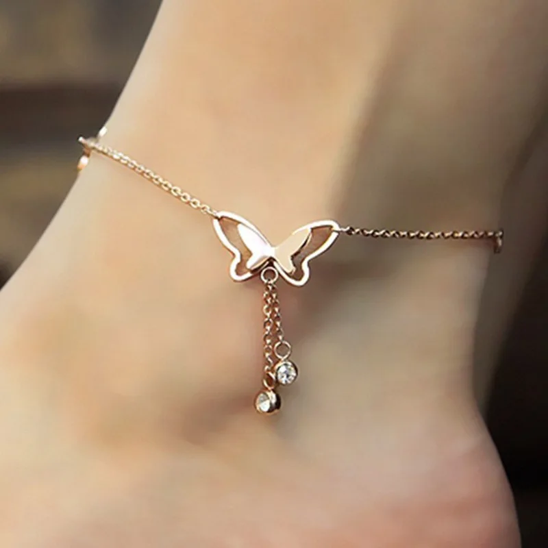 Butterfly Pendant Anklets Foot Chain Summer Yoga Beach Leg Bracelet Handmade Anklet Rose Gold Silver Color Jewelry
Butterfly Pendant Anklets Foot Chain Summer Yoga Beach Leg Bracelet Handmade Anklet Rose Gold Silver Color Jewelry