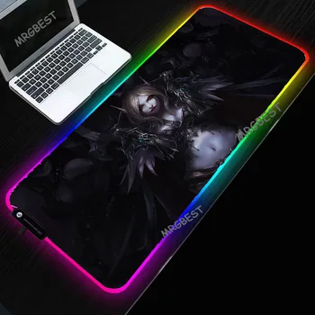 Gaming Mouse Mat World of Warcraft Heated Rubber Base Mouse-pad LED RGB with Sewn Edges Desk Mat 900x400mm Game Accessories
Gaming Mouse Mat World of Warcraft Heated Rubber Base Mouse-pad LED RGB with Sewn Edges Desk Mat 900x400mm Game Accessories