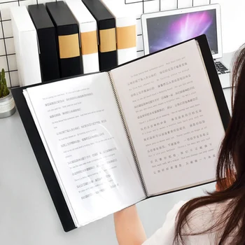 A4 Clear 10 Pockets File Holder Presentation Book with Transparent Page Sheet Protector File Document Paper Music Scores Folder
A4 Clear 10 Pockets File Holder Presentation Book with Transparent Page Sheet Protector File Document Paper Music Scores Folder