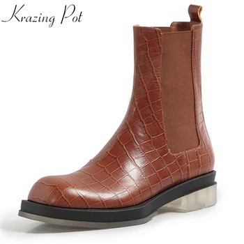 Krazing Pot 2020 patterns cow leather med heel western boots square toe slip on online star high street fashion ankle boots L80 
Krazing Pot 2020 patterns cow leather med heel western boots square toe slip on online star high street fashion ankle boots L80