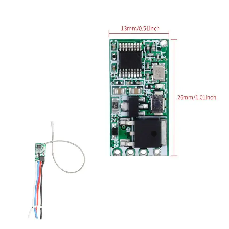 Wireless 433Mhz DC3.6-24V Remote Control Switch RF Relay Receiver LED Light Kit U2JE
Wireless 433Mhz DC3.6-24V Remote Control Switch RF Relay Receiver LED Light Kit U2JE