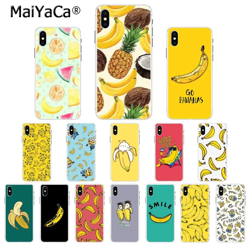 MaiYaCa Cartoon cute Fruit Yellow Banana TPU Soft Phone Case Cover for iPhone 8 7 6 6S Plus 5 5S SE XR X XS MAX Coque Shell
MaiYaCa Cartoon cute Fruit Yellow Banana TPU Soft Phone Case Cover for iPhone 8 7 6 6S Plus 5 5S SE XR X XS MAX Coque Shell