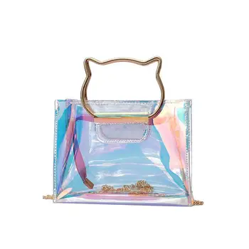 2020 Fashion Transparent Bag Women Clear handbags Lady luxury Chain Shoulder Bag Cute Cat Crossbody Bag See Through Events Party
2020 Fashion Transparent Bag Women Clear handbags Lady luxury Chain Shoulder Bag Cute Cat Crossbody Bag See Through Events Party