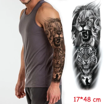 waterproof temporary tattoo sticker full arm roaing lion tiger flower tatoo fake tatto flash sleeve tattoos to man woman kid
waterproof temporary tattoo sticker full arm roaing lion tiger flower tatoo fake tatto flash sleeve tattoos to man woman kid