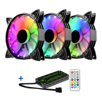 12cm RGB LED Remote Control Addressable ABS Accessories Durable Colorful Wireless Cooling Fan Set Adjustable For PC Cases CPU
12cm RGB LED Remote Control Addressable ABS Accessories Durable Colorful Wireless Cooling Fan Set Adjustable For PC Cases CPU