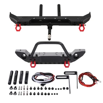 Metal Front and Rear Bumper with LED Lights For 1/10 RC Crawler Car Axial SCX10 III AXI03007 Upgrade Parts
Metal Front and Rear Bumper with LED Lights For 1/10 RC Crawler Car Axial SCX10 III AXI03007 Upgrade Parts