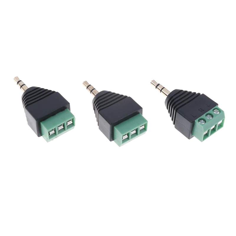 1/3pcs Stereo Male To Av Screw Video Terminal 3.5mm Jack 3 Pin Terminal Plug Connector
1/3pcs Stereo Male To Av Screw Video Terminal 3.5mm Jack 3 Pin Terminal Plug Connector