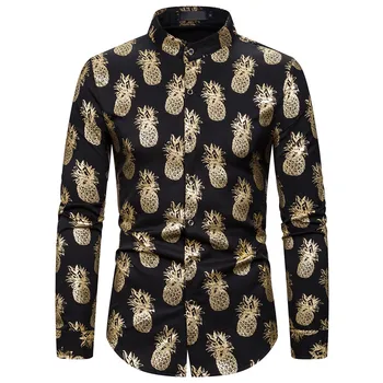 3D Pineapple Print Shirt Men 2019 Fashion Slim Fit Long Sleeve Shirt Men Business Casual Button Down Shirts Camia Masculina
3D Pineapple Print Shirt Men 2019 Fashion Slim Fit Long Sleeve Shirt Men Business Casual Button Down Shirts Camia Masculina