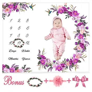 Baby Monthly Milestone Blanket Newborn Photo Shooting Props Photography Background Calendar Blanket Stroller Sleep Swaddling
Baby Monthly Milestone Blanket Newborn Photo Shooting Props Photography Background Calendar Blanket Stroller Sleep Swaddling
