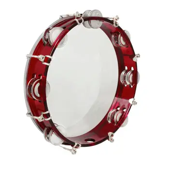 Stainless Steel Self-Tuning Hand Tambourine J93 10" Self-tuning Tambourine Handbell Hand Drum Percussion Instrument Toy
Stainless Steel Self-Tuning Hand Tambourine J93 10" Self-tuning Tambourine Handbell Hand Drum Percussion Instrument Toy
