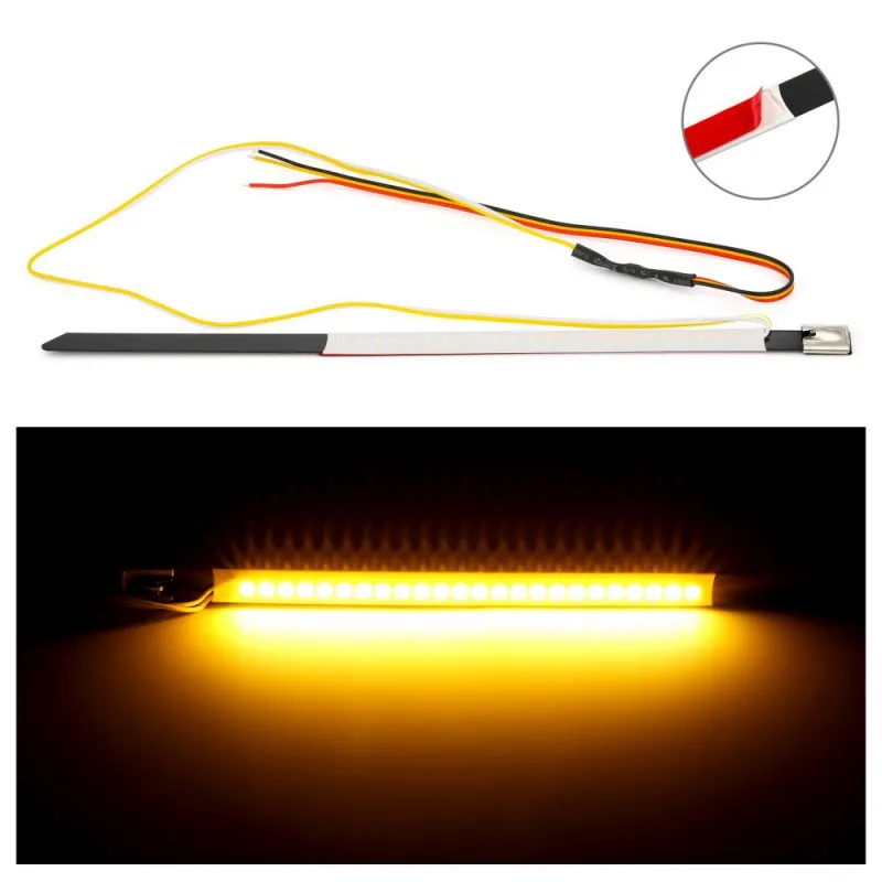 12V LED Motorcycle Fork Turn Signal Light Strip Light Front Shock Lamp Indicator Blinker Lights
12V LED Motorcycle Fork Turn Signal Light Strip Light Front Shock Lamp Indicator Blinker Lights