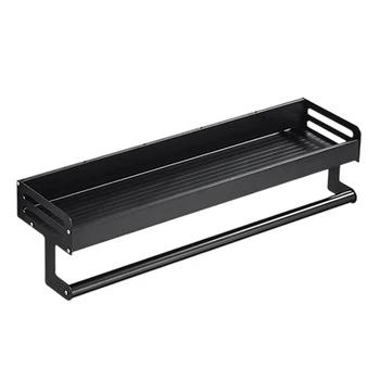Multifunctional Bathroom Storage Rack Shelf Wall-Mounted Kitchen Storage Rack Condiment Organization Tray Shelf-Black
Multifunctional Bathroom Storage Rack Shelf Wall-Mounted Kitchen Storage Rack Condiment Organization Tray Shelf-Black