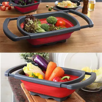 Square Drain Basket Foldable Everything for Kitchen Accessories Gadgets Fruit & Vegetable Collapsible Colanders Folding Strainer
Square Drain Basket Foldable Everything for Kitchen Accessories Gadgets Fruit & Vegetable Collapsible Colanders Folding Strainer