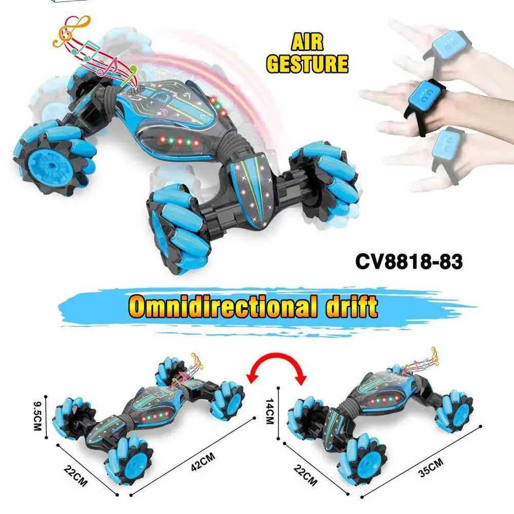2.4G Stunt RC Car Gesture Sensing Twisting Off-Road Vehicle Light Music Drift RC Car Dancing Driving Toy For Children's Gift
2.4G Stunt RC Car Gesture Sensing Twisting Off-Road Vehicle Light Music Drift RC Car Dancing Driving Toy For Children's Gift