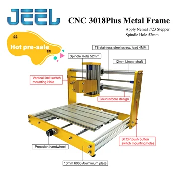 CNC 3018 Plus Laser Engraver Wood CNC Router Machine GRBL1.1 DIY Engraving Machine for Wood PCB PVC Mini CNC3018 Engraver
CNC 3018 Plus Laser Engraver Wood CNC Router Machine GRBL1.1 DIY Engraving Machine for Wood PCB PVC Mini CNC3018 Engraver
