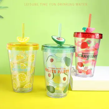 1Pc 480ml Coffee Juice Tea Cup Double-walled Ice Cold Drink Reusable Smoothie Plastic Iced Tumbler Travel Mug With Straw
1Pc 480ml Coffee Juice Tea Cup Double-walled Ice Cold Drink Reusable Smoothie Plastic Iced Tumbler Travel Mug With Straw