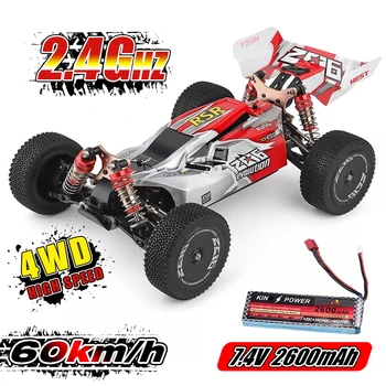 Wltoys 144001 1/14 2.4G 4WD High Speed Racing RC Car Vehicle Models 60km/h upgrade battery 7.4V 2600mAh
Wltoys 144001 1/14 2.4G 4WD High Speed Racing RC Car Vehicle Models 60km/h upgrade battery 7.4V 2600mAh