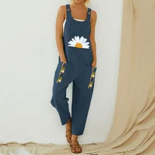 2021 Dandelion Daisy Fish Print Patchwork Jumpsuits Women Summer Sling Loose Buttons Pockets Rompers Plus Size One Piece Outfit
2021 Dandelion Daisy Fish Print Patchwork Jumpsuits Women Summer Sling Loose Buttons Pockets Rompers Plus Size One Piece Outfit