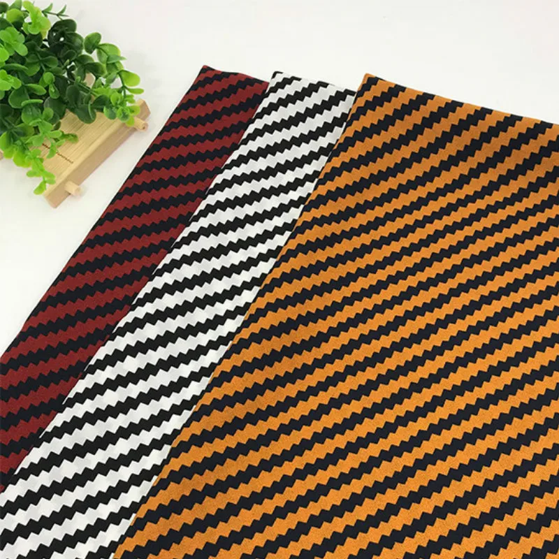 Micro-elastic Chiffon Fabric Strip Print Textile Patchwork Cloth Woven Polyester Fabric DIY Sewing Chiffon Skirt Apparel Fabric
Micro-elastic Chiffon Fabric Strip Print Textile Patchwork Cloth Woven Polyester Fabric DIY Sewing Chiffon Skirt Apparel Fabric