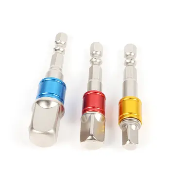 New Hex Drill Power Bit Socket Drive Adapter Exension Set 1/4" 3/8" 1/2" Socket Bit Adapter Hex Shank With Fixed Collar Rings
New Hex Drill Power Bit Socket Drive Adapter Exension Set 1/4" 3/8" 1/2" Socket Bit Adapter Hex Shank With Fixed Collar Rings