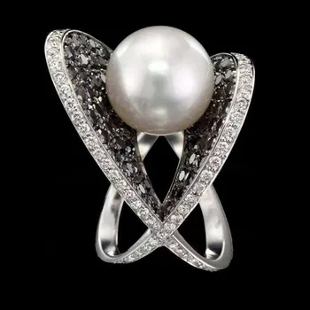 Artificial Pearl Ring Wedding Ring Promise Engagement Rings For Women Female Luxruy Rhinestone Rings
Artificial Pearl Ring Wedding Ring Promise Engagement Rings For Women Female Luxruy Rhinestone Rings