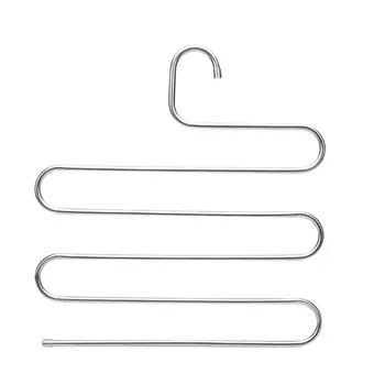 Stainless Steel Pants Hangers S Shaped Multifunctional Anti-slip Storage Clothes Rack YE-Hot
Stainless Steel Pants Hangers S Shaped Multifunctional Anti-slip Storage Clothes Rack YE-Hot