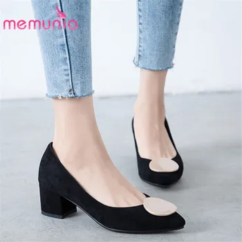 MEMUNIA 2020 plus size 43 pumps women shoes flock pointed toe spring summer single shoes simple dress shoes ladies black 
MEMUNIA 2020 plus size 43 pumps women shoes flock pointed toe spring summer single shoes simple dress shoes ladies black
